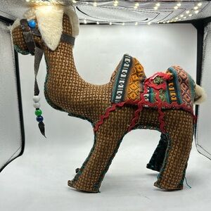 Vtg BOHO Camel Handwoven